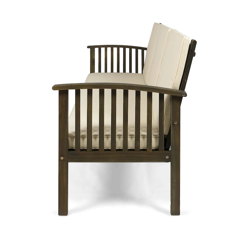 Canapé d'extérieur en bois d'acacia Carolina par Christopher Knight Home