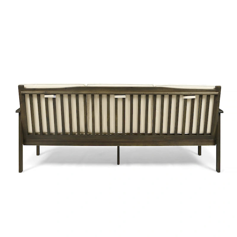 Canapé d'extérieur en bois d'acacia Carolina par Christopher Knight Home