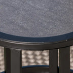 Table d'appoint en carreaux de céramique Carlo Outdoor Industrial de 11 pouces par Christopher Knight Home