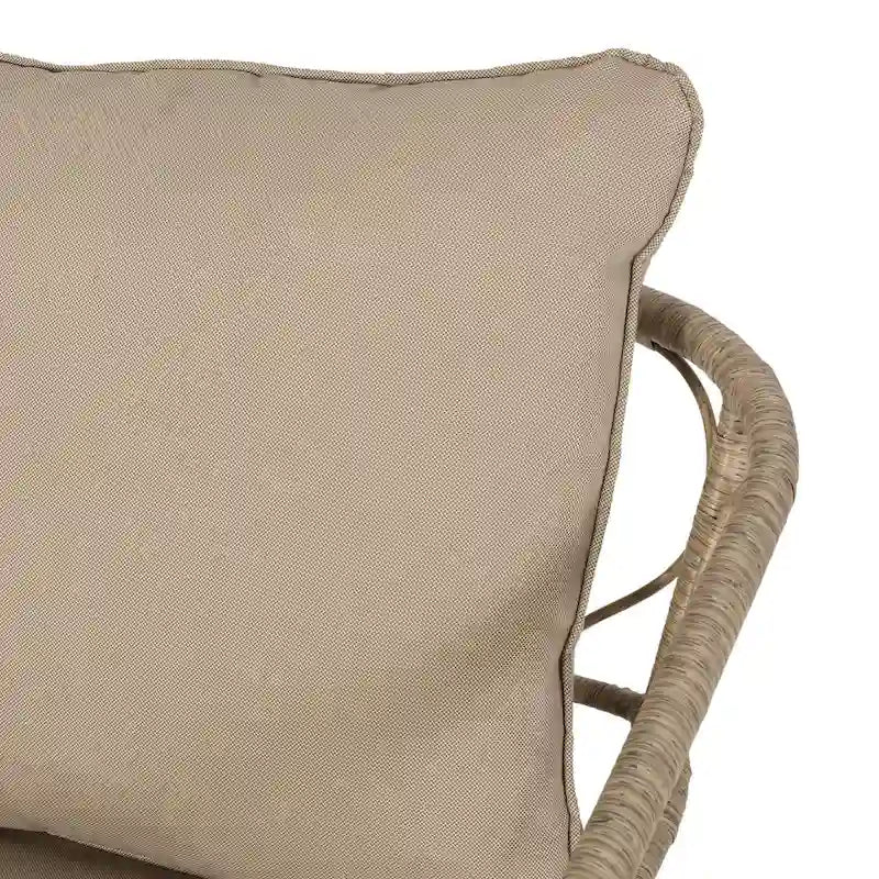 Chaises de club en osier d'extérieur Bruce (ensemble de 2) par Christopher Knight Home