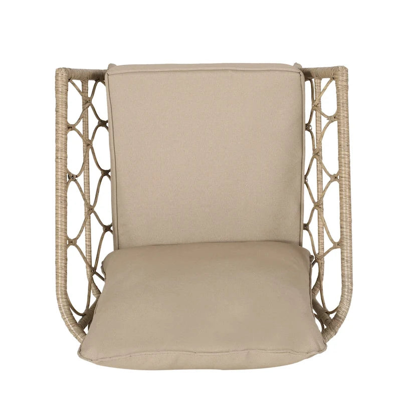 Chaises de club en osier d'extérieur Bruce (ensemble de 2) par Christopher Knight Home