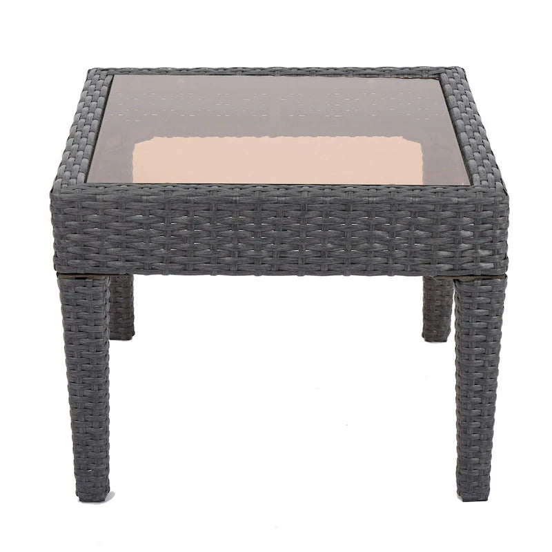 Table d'appoint d'extérieur en osier Antibes de Christopher Knight Home