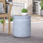 Noyes Outdoor Lightweight Concrete Side Table by Christopher Knight Home