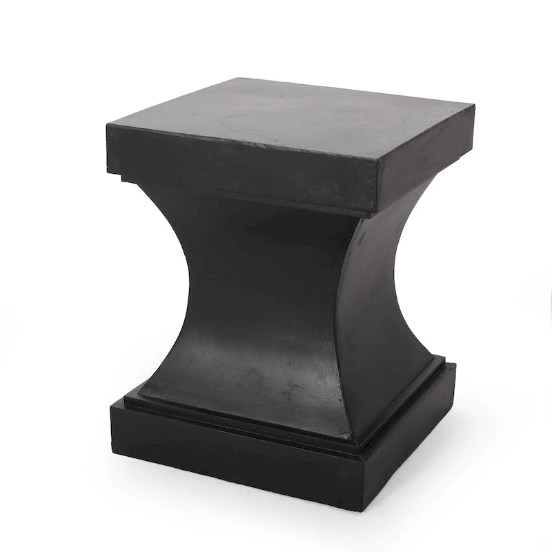 Athena Outdoor Modern Lightweight Concrete Side Table by Christopher Knight Home