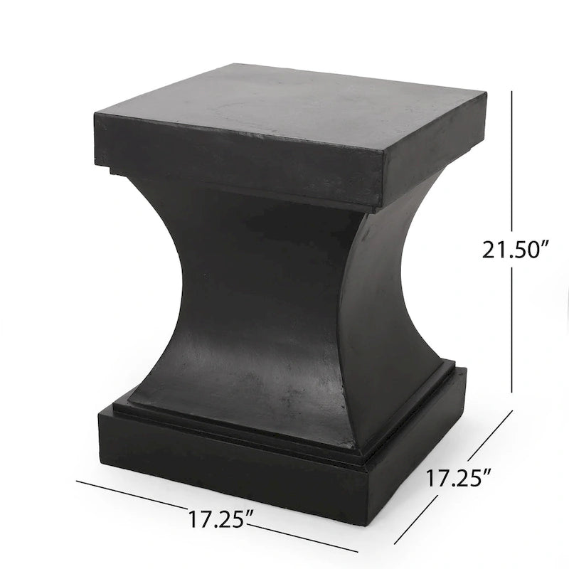 Table d'appoint d'extérieur moderne légère en béton Athena de Christopher Knight Home