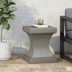 Table d'appoint d'extérieur moderne légère en béton Athena de Christopher Knight Home