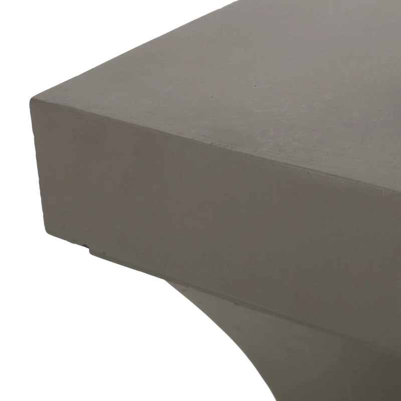 Table d'appoint d'extérieur moderne légère en béton Athena de Christopher Knight Home