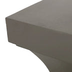 Table d'appoint d'extérieur moderne légère en béton Athena de Christopher Knight Home