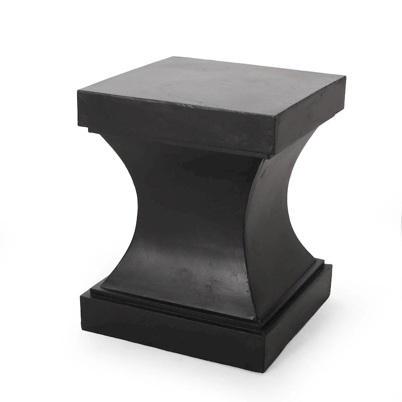Table d'appoint d'extérieur moderne légère en béton Athena de Christopher Knight Home