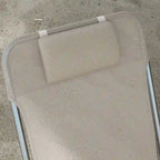 Chaises longues pliantes Outsunny, ensemble de 2 chaises de piscine extérieures avec oreiller, dossier inclinable à six positions