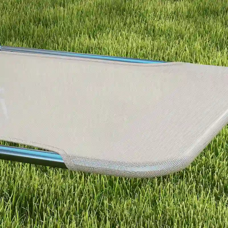 Chaises longues pliantes Outsunny, ensemble de 2 chaises de piscine extérieures avec oreiller, dossier inclinable à six positions