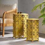 Tables d'appoint en fer Parrish (lot de 2) par Christopher Knight Home