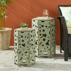 Parrish Iron Accent Tables (Set of 2) by Christopher Knight Home