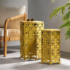 Tables d'appoint en fer Parrish (lot de 2) par Christopher Knight Home