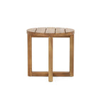 Table d'appoint circulaire Hamel en bois d'acacia d'extérieur par Christopher Knight Home