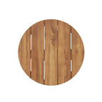 Table d'appoint circulaire Hamel en bois d'acacia d'extérieur par Christopher Knight Home