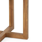Table d'appoint circulaire Hamel en bois d'acacia d'extérieur par Christopher Knight Home