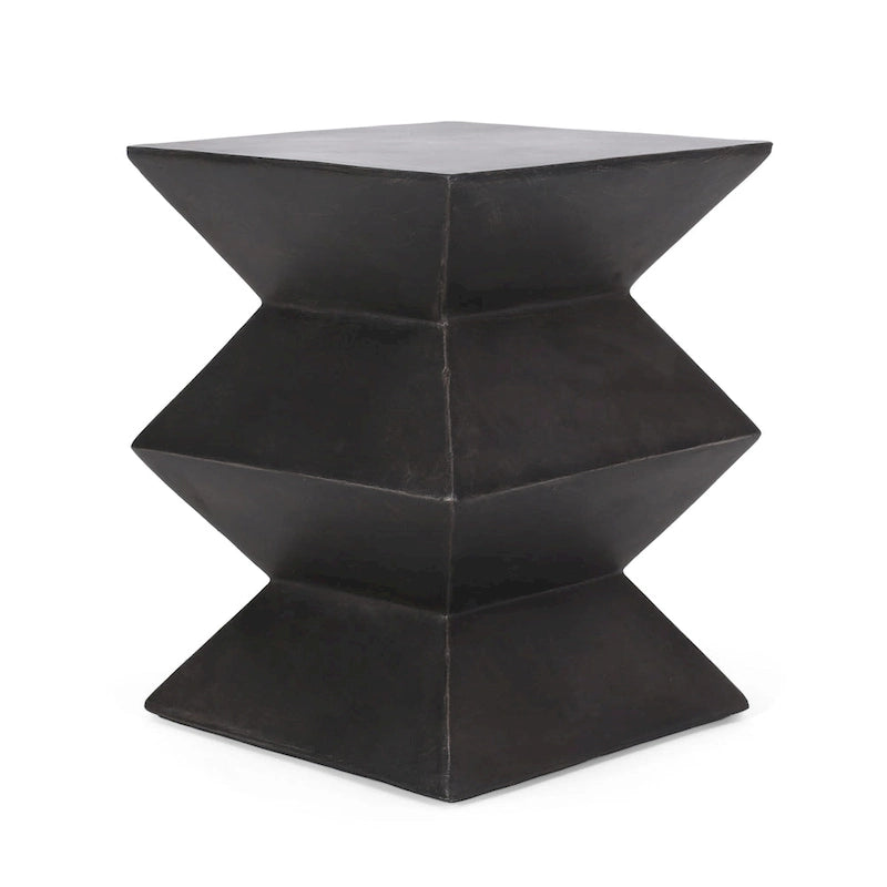 Table d'appoint Bonneau Outdoor en béton léger par Christopher Knight Home