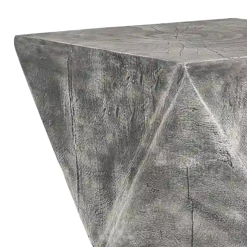 Table d'appoint Adeco Concrete Accent moderne en forme de sablier, pour l'intérieur et l'extérieur