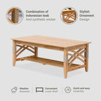 Table basse d'extérieur en teck Carmel de Cambridge Casual