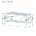 Table basse d'extérieur en teck Carmel de Cambridge Casual