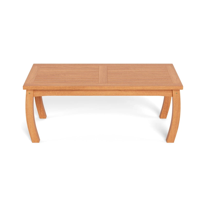 Table basse d'extérieur rectangulaire en teck Jakarta