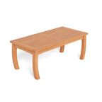 Table basse d'extérieur rectangulaire en teck Jakarta