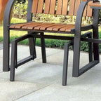 Ensemble de conversation à bascule 3 pièces Liro Country Oak Metal par Furniture of America