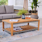 Table basse d'extérieur en teck Nassau Cambridge Casual