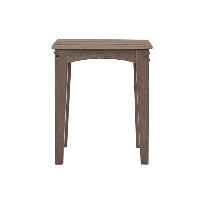 Signature Design by Ashley Emmeline – Table d'appoint carrée d'extérieur tout temps en polyéthylène – 56 cm L x 56 cm P x 58 cm H
