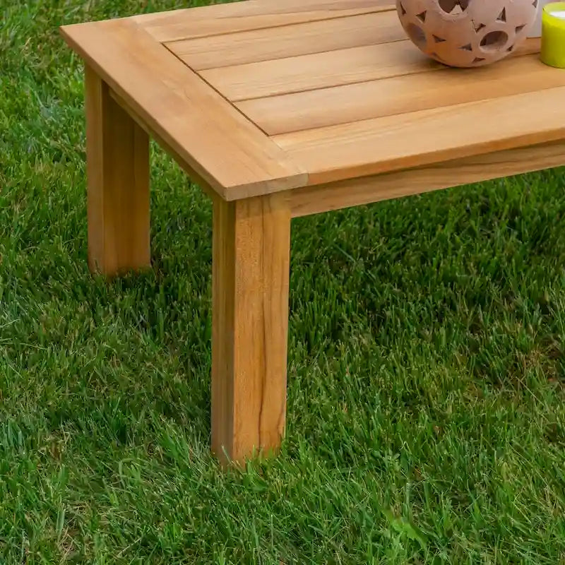Table basse d'extérieur Clermont en teck naturel