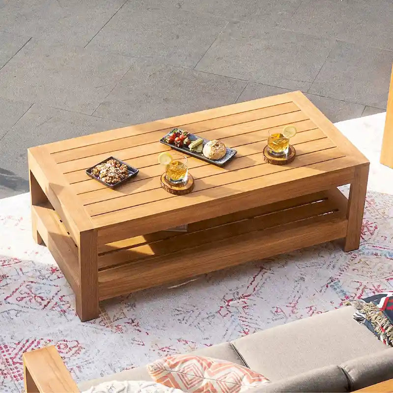 Table basse d'extérieur en teck Logan Cambridge Casual