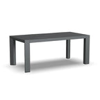 Causeuse d'extérieur en aluminium gris Grayton avec chaises longues et table basse - 61 x 26 x 29
