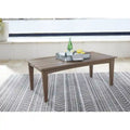 Signature Design by Ashley Emmeline Rectangular Outdoor Poly All Weather Cocktail Table - 48W x 24D x 18H