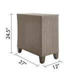 Table d'appoint en osier Patio Festival