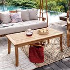 Table basse de patio d'extérieur en teck Chara de Cambridge Casual