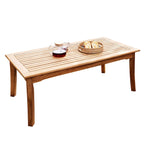 Table basse de patio d'extérieur en teck Chara de Cambridge Casual