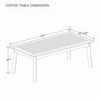 Table basse de patio d'extérieur en teck Chara de Cambridge Casual