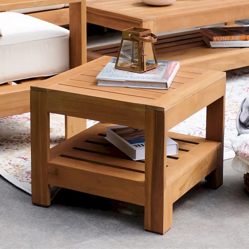 Table d'appoint d'extérieur en teck Logan de Cambridge Casual