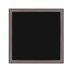 Table d'appoint de jardin en métal avec plateau en verre trempé, carrée, pour café ou bistro - 17,7 L x 17,7 l x 15,75 H