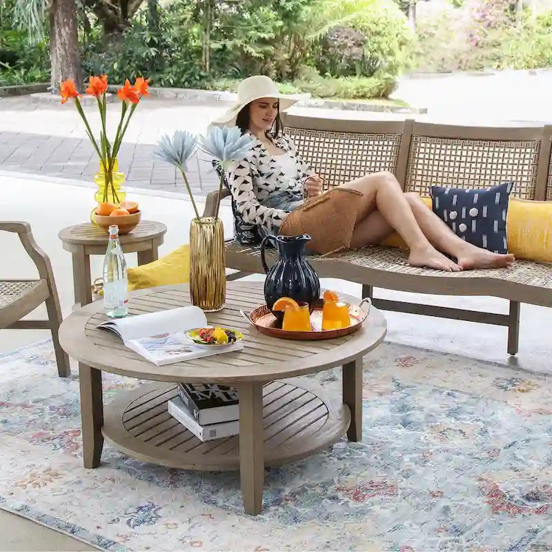 Cambridge Casual Zuma Table basse de terrasse extérieure en teck