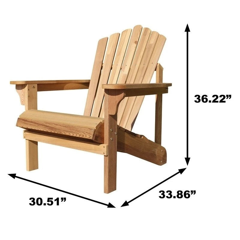 Chaise Adirondack Riverside, cèdre rouge de l'Ouest