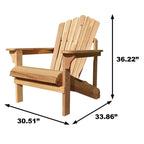 Chaise Adirondack Riverside, cèdre rouge de l'Ouest
