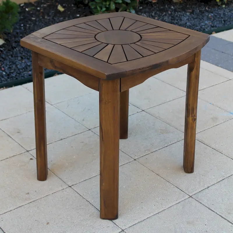 Table d'appoint d'extérieur Highland Sun Burst