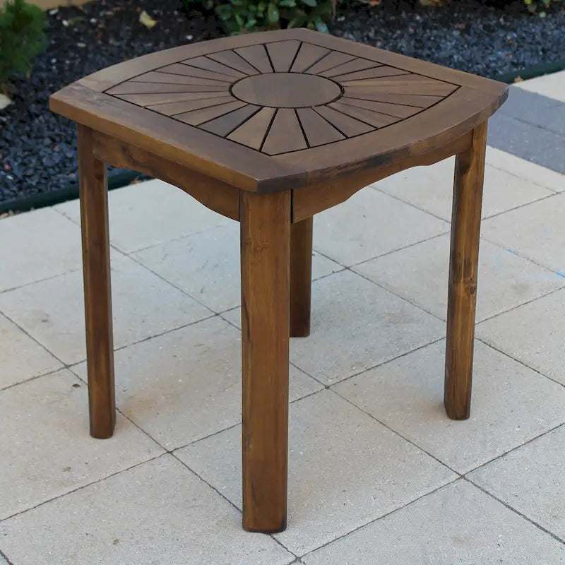 Table d'appoint d'extérieur Highland Sun Burst