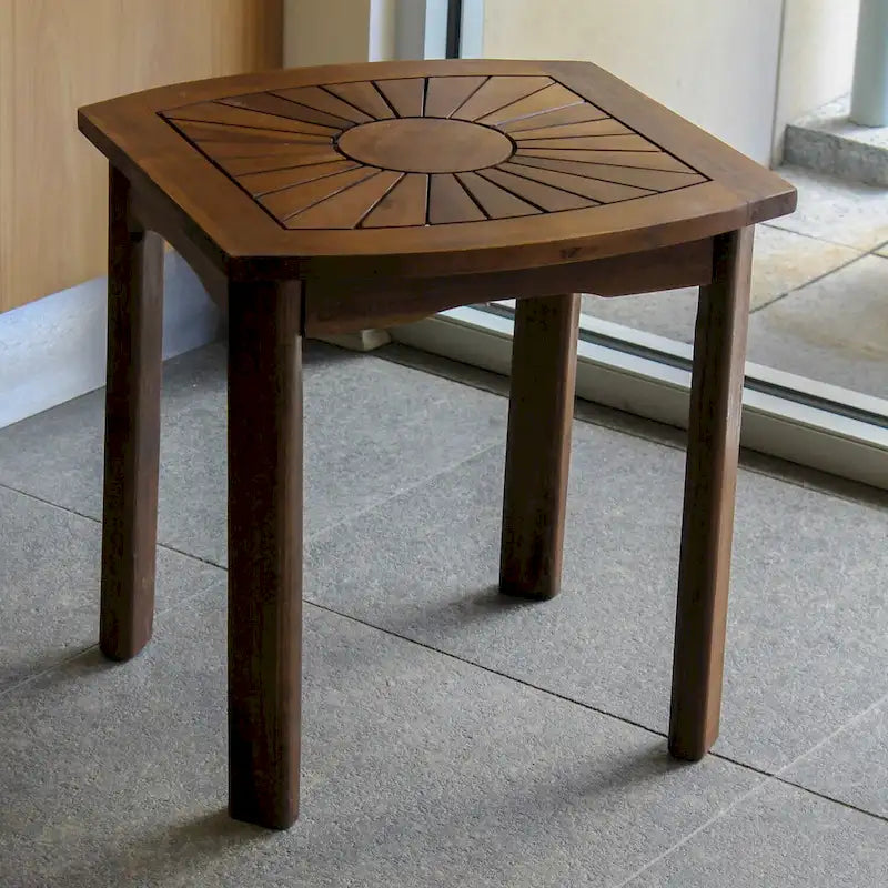 Table d'appoint d'extérieur Highland Sun Burst