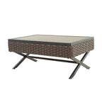 Table basse Patio Festival Outdoor X-Leg Col. Coffee