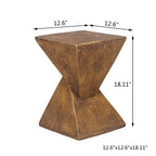 Table d'appoint moderne en béton Adeco pour intérieur et extérieur