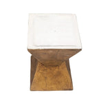 Table d'appoint moderne en béton Adeco pour intérieur et extérieur