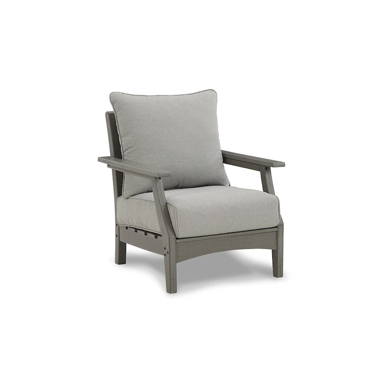 Signature Design by Ashley Visola Gris Ensemble de canapé et causeuse d'extérieur 6 pièces - 80W x 33D x 37H